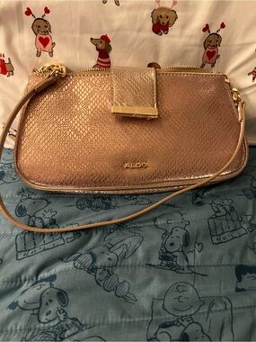 ALDO Metallic Rose Gold Shoulder Bag